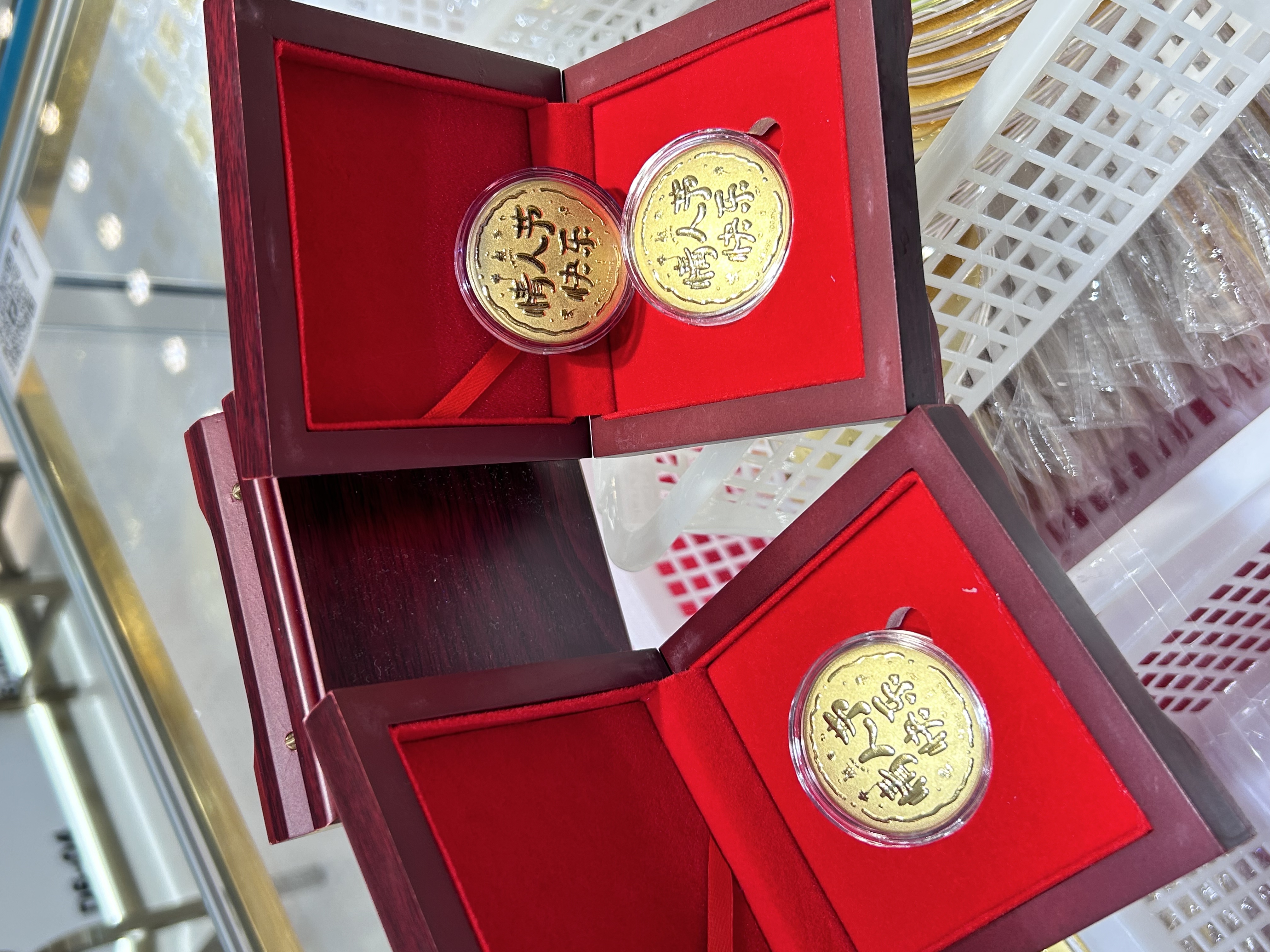 七夕情人節0.1克黃金大餅1克足金999禮物